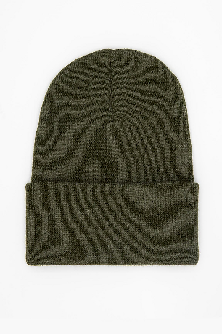 Classic Cuff Beanie Olive Heather