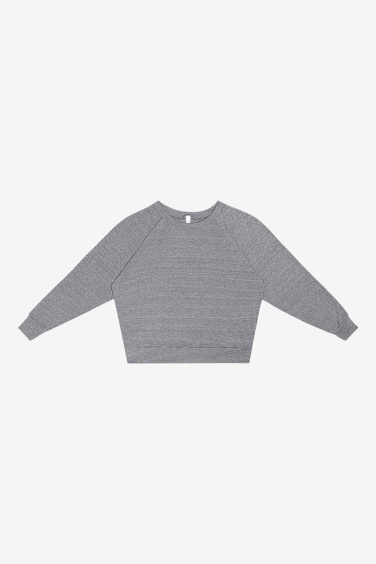 Tri-Blend Raglan Pullover ATHLETIC GREY