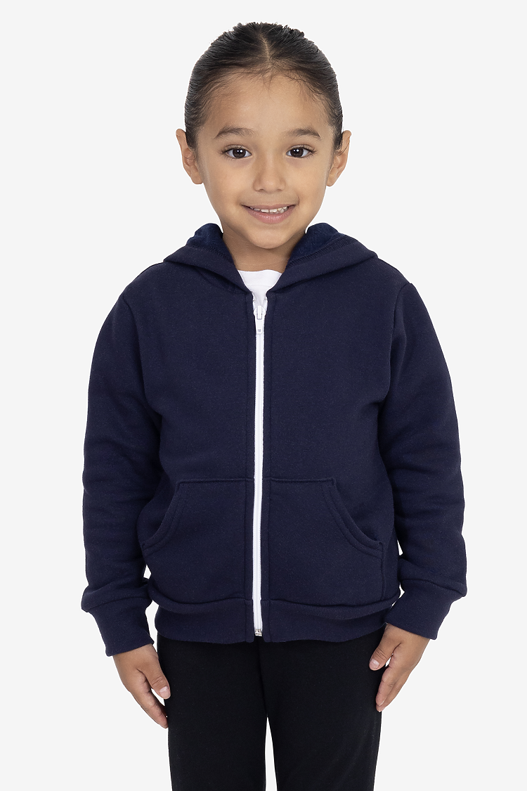Toddler  Poly Cotton Zip Hoody NAVY