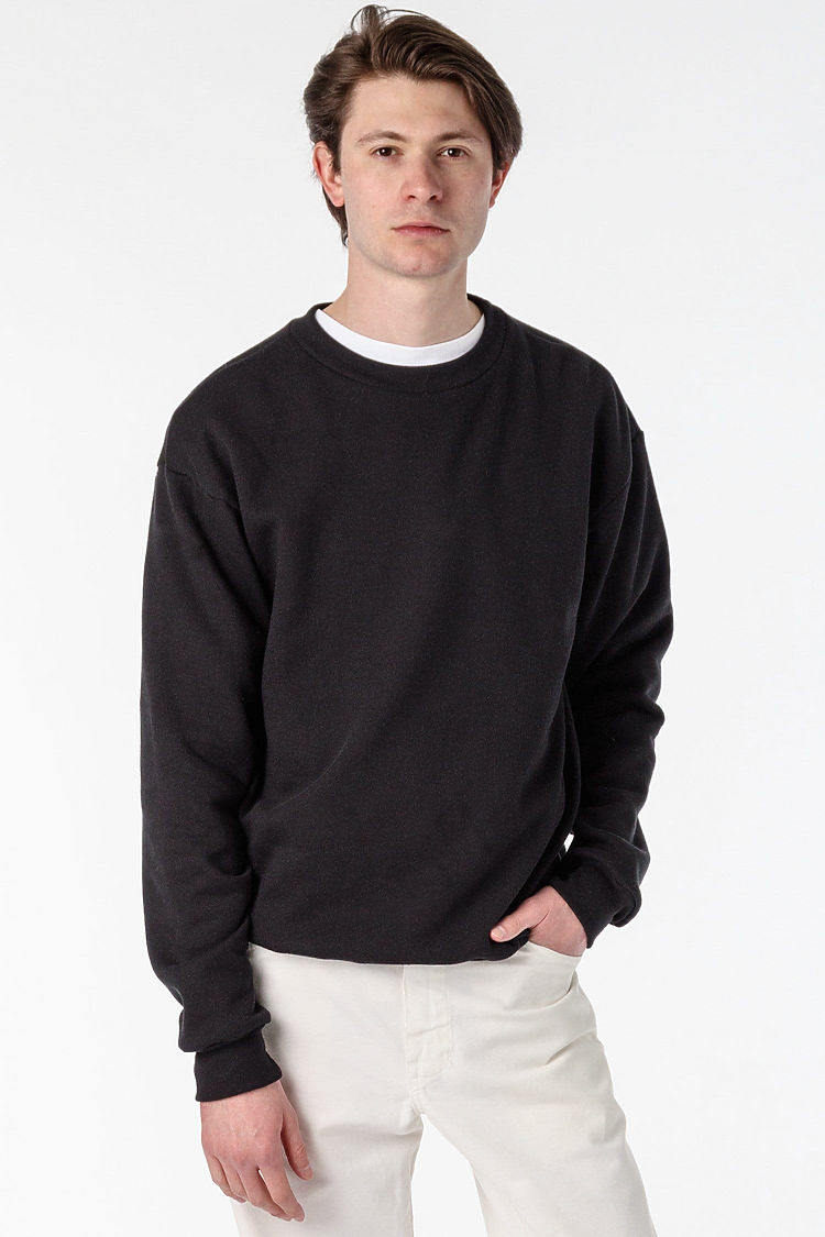 50/50 Drop Shoulder Crew Neck BLACK