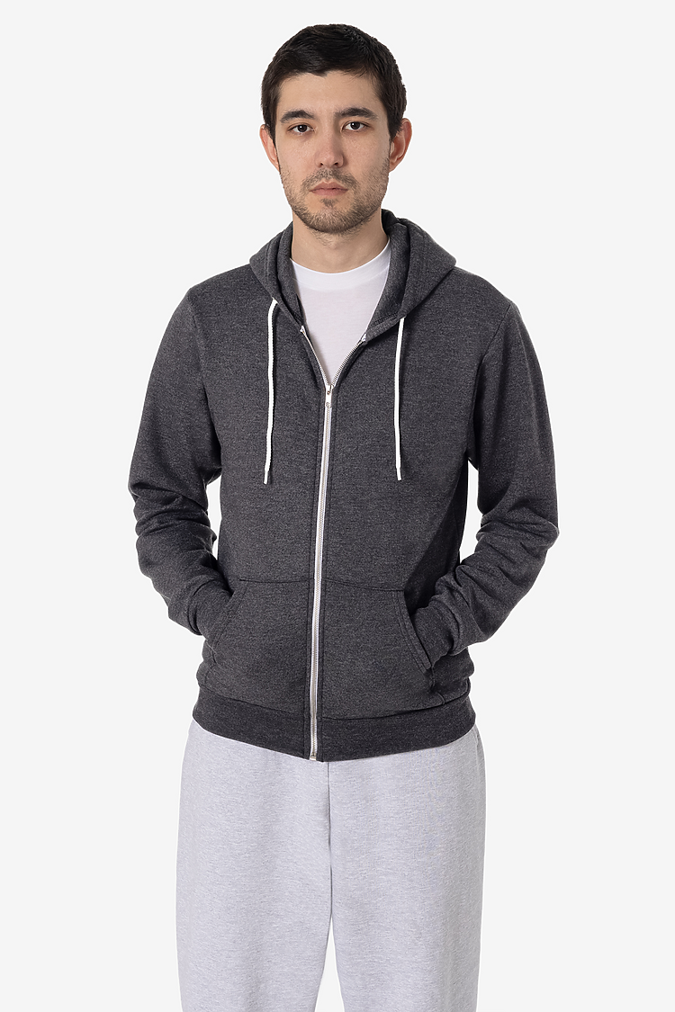 Flex Fleece Zip Up Hoodie DARK HEATHER GREY