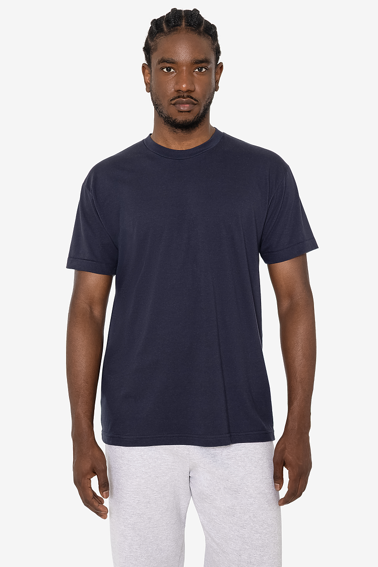 S/S Cotton-Poly Crew 3.8 oz NAVY