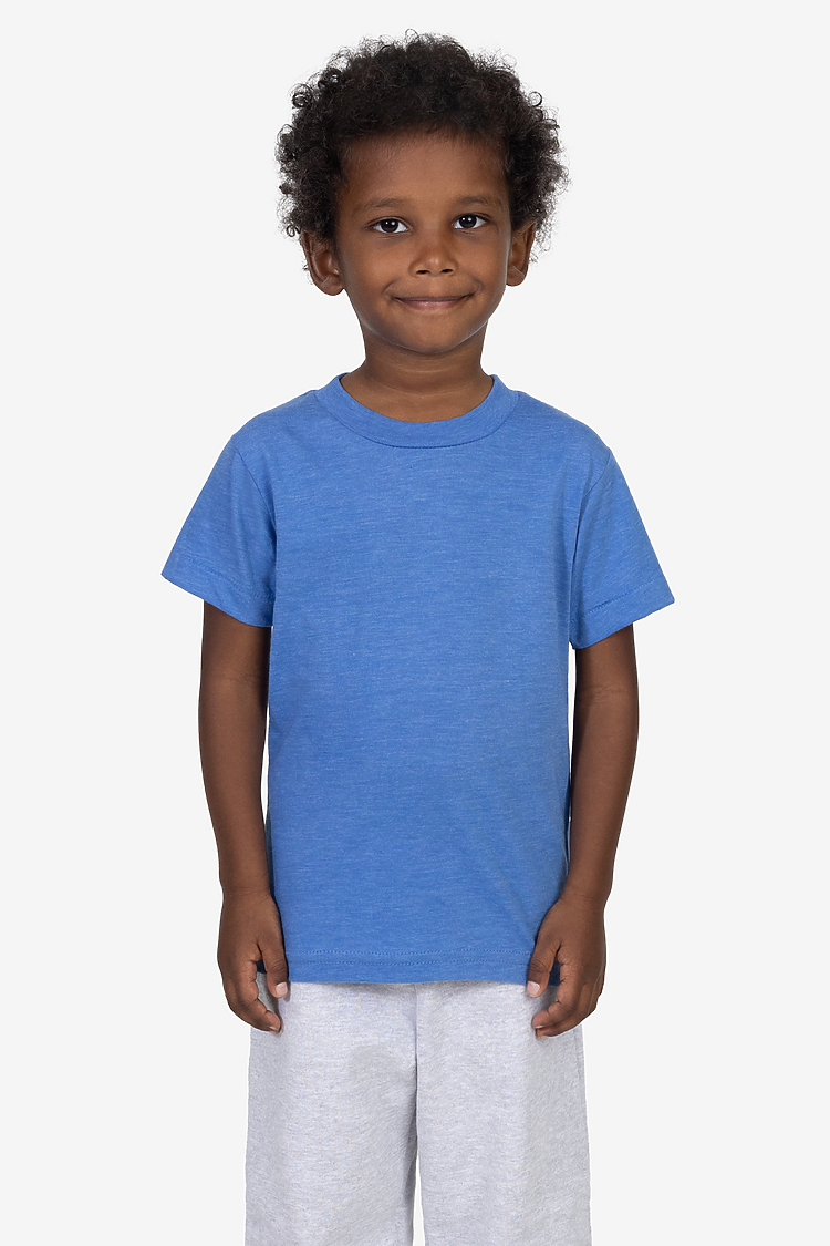 Toddler Ply Ctn S/S T HEATHER LAKE BLUE