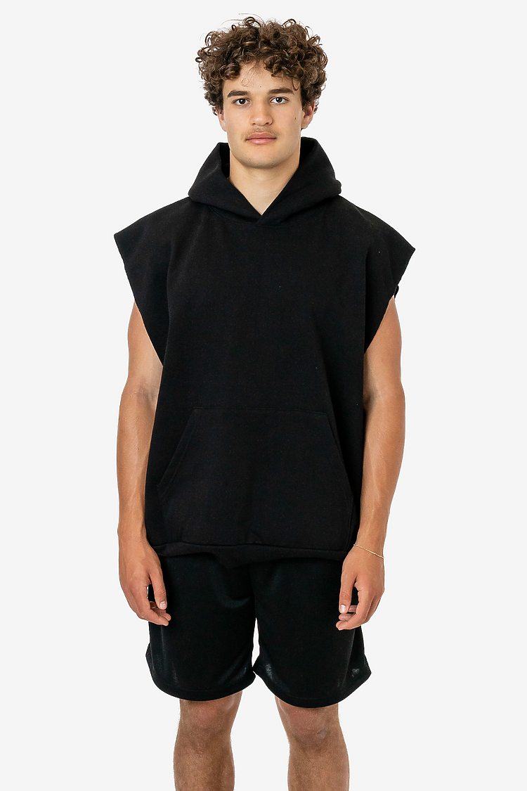 Sleeveless Hood Pullover 14oz Black