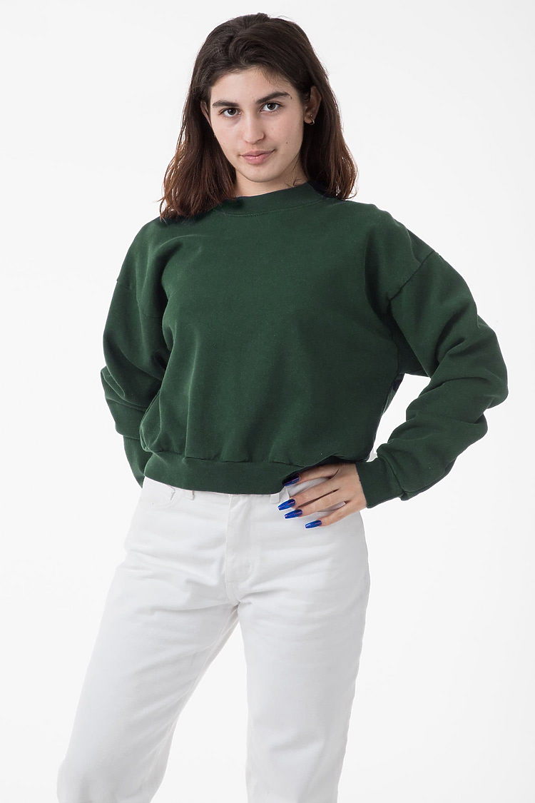 HF Cropped Mock Neck Pullover IVY