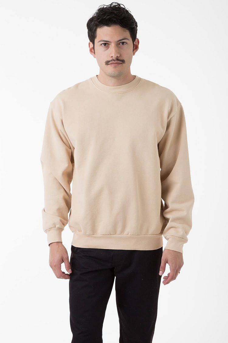 L/S Heavy Fleece PO Crew 14 oz BEIGE