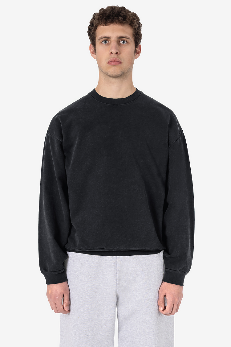 L/S Heavy Fleece PO Crew 14 oz Black Edge