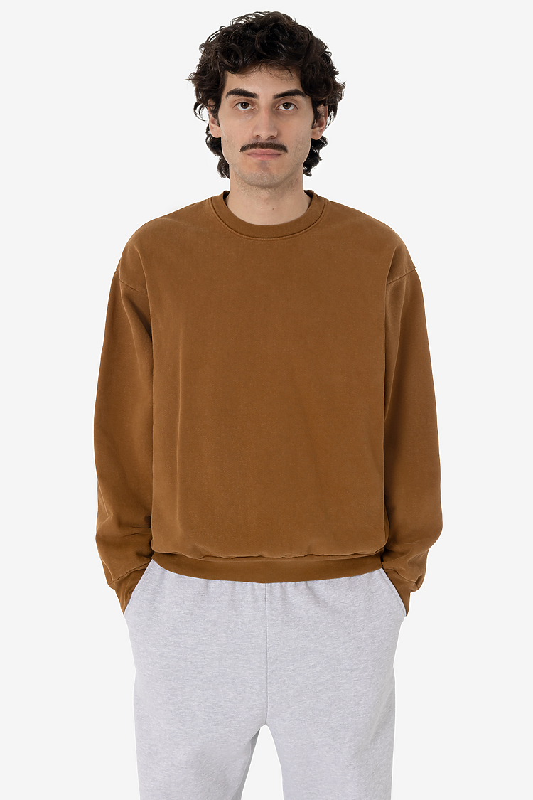 14oz L/S Heavy Fleece Pullover Brass