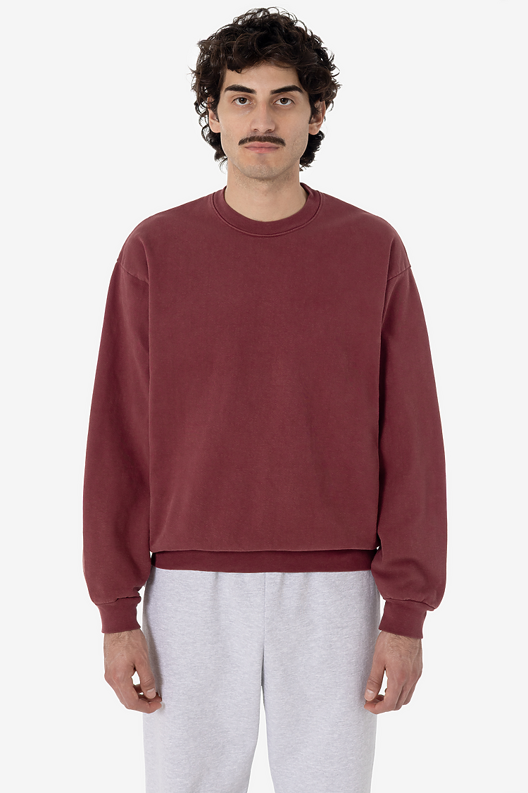 14oz L/S Heavy Fleece Pullover Burgundy