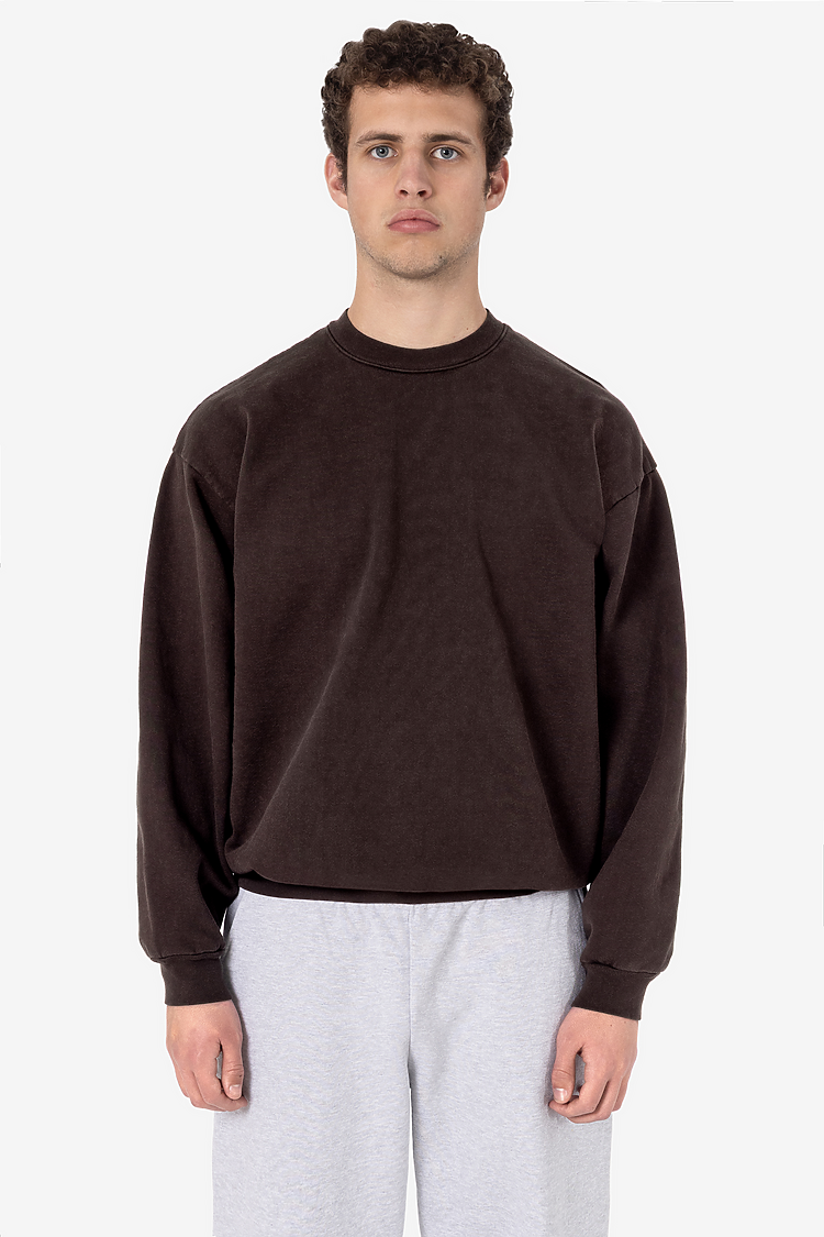 L/S Heavy Fleece PO Crew 14 oz CHOCOLATE