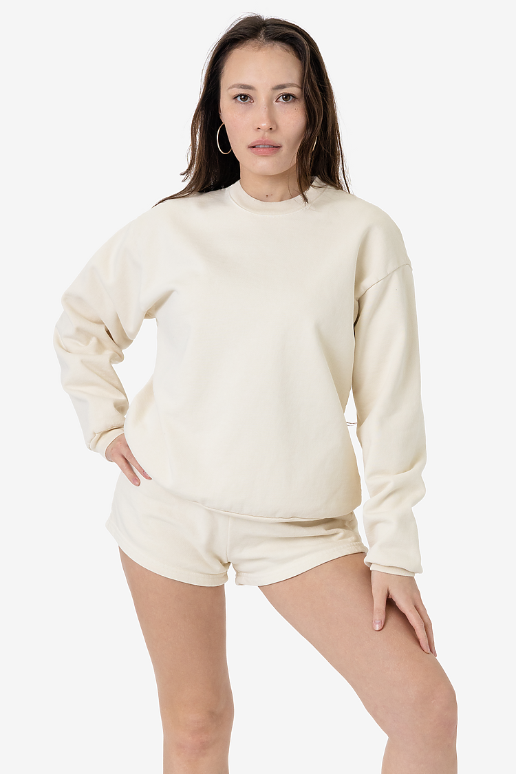 L/S Heavy Fleece PO Crew 14 oz CREME