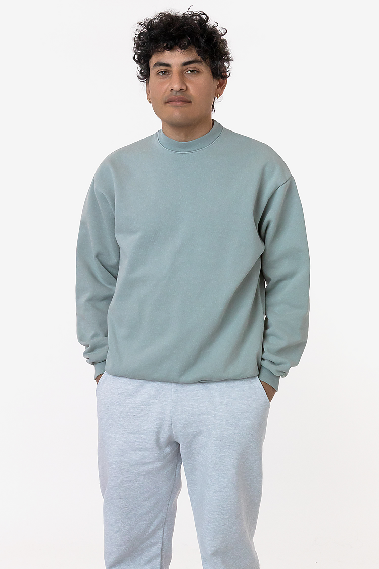 L/S Heavy Fleece PO Crew 14 oz SAGE