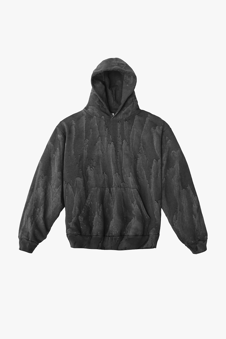 14OZ FLEECE PULLOVER DRIPDYE BLACK