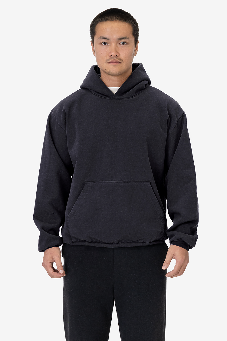 L/S Heavy Fleece Hood PO 14 oz Black Edge