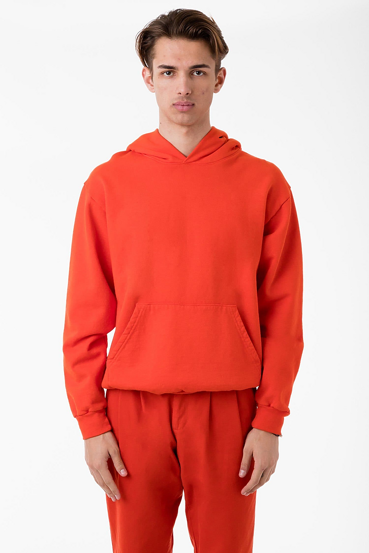 L/S Heavy Fleece Hood PO 14 oz BRIGHT ORANGE