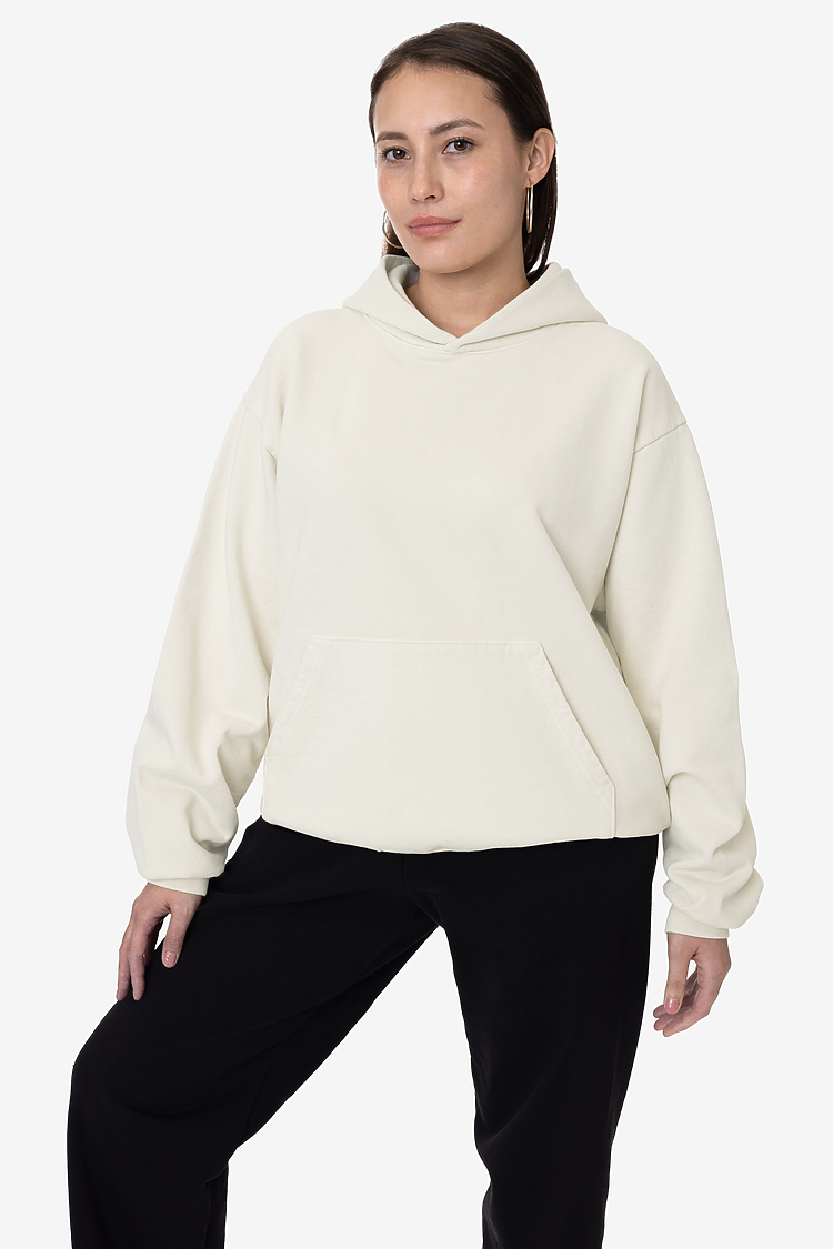 L/S Heavy Fleece Hood PO 14 oz CREME