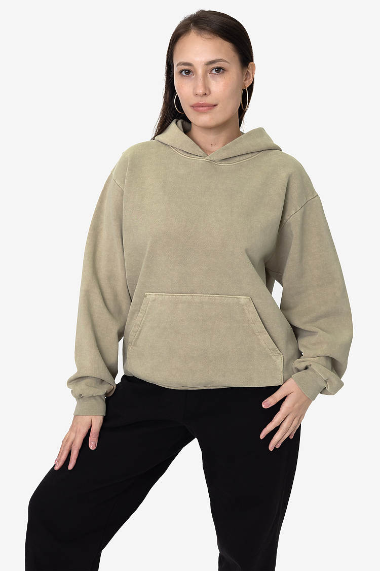 L/S Heavy Fleece Hood PO 14 oz Mushroom