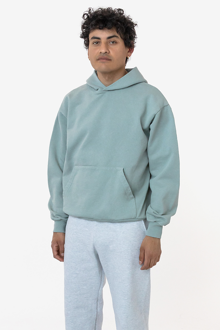 L/S Heavy Fleece Hood PO 14 oz SAGE