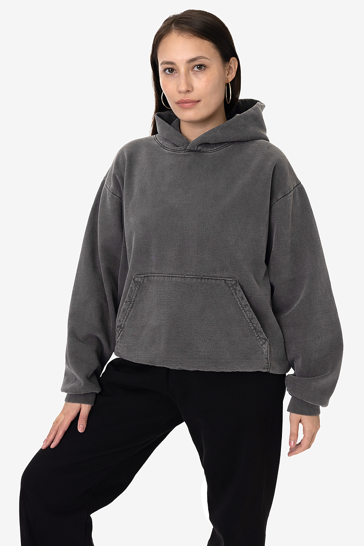 L/S Heavy Fleece Hood PO 14 oz VINTAGE BLACK
