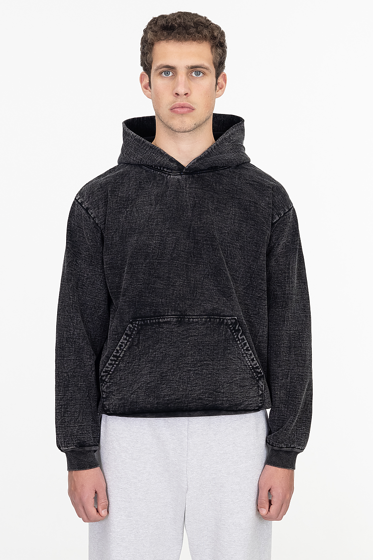 L/S MW HF Hooded PO 14 oz Carbon Black