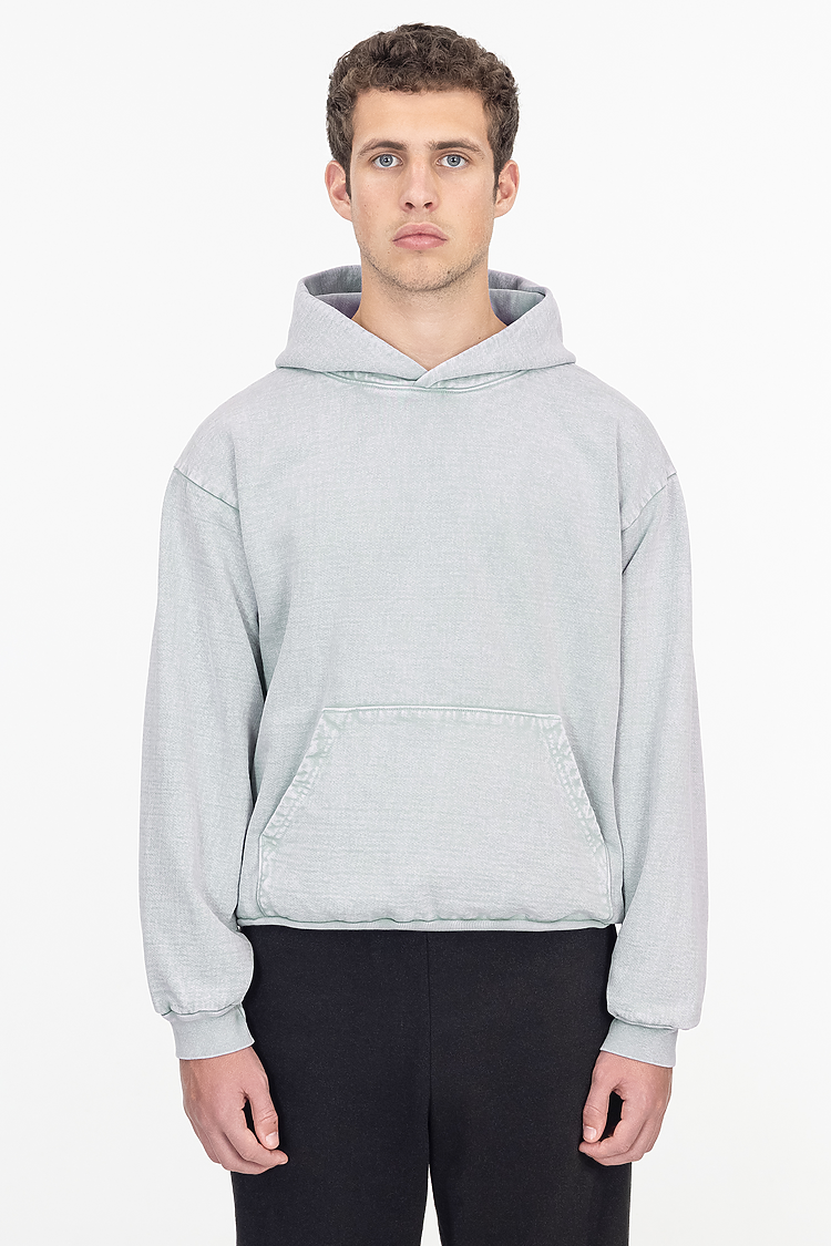 L/S MW HF Hooded PO 14 oz Ice Grey
