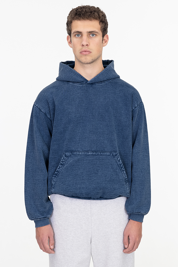 L/S MW HF Hooded PO 14 oz Indigo