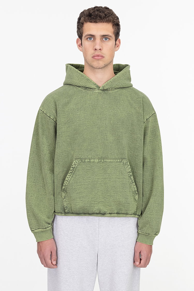 L/S MW HF Hooded PO 14 oz Matcha