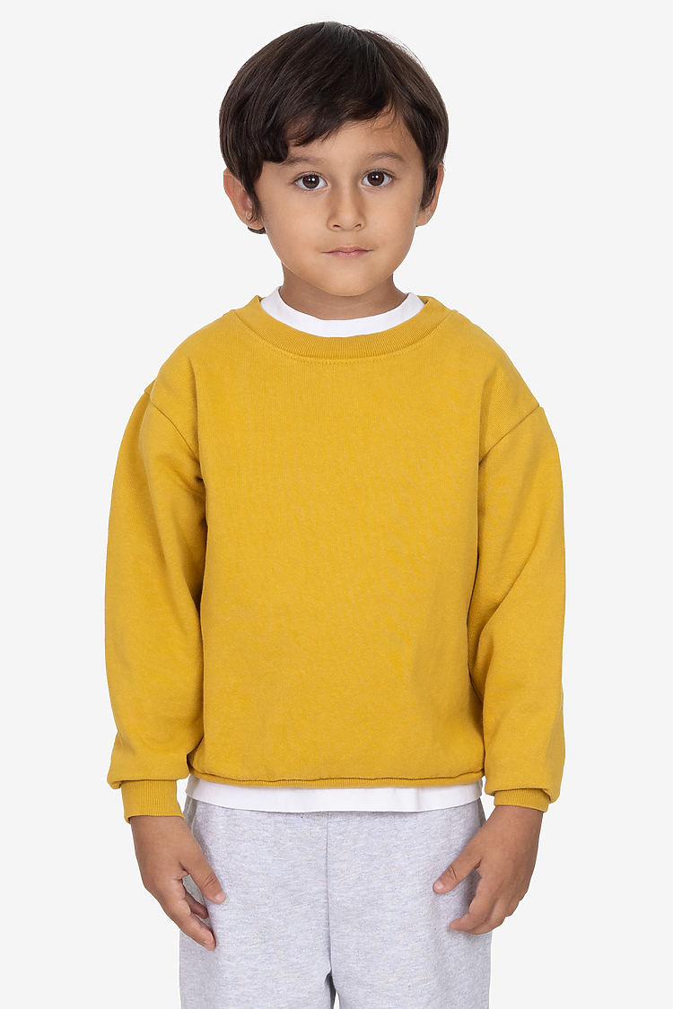Kids Heavy Fleece Crewneck DIJON