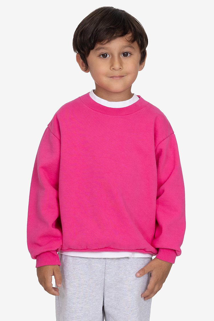 Kids Heavy Fleece Crewneck Paradise Pink