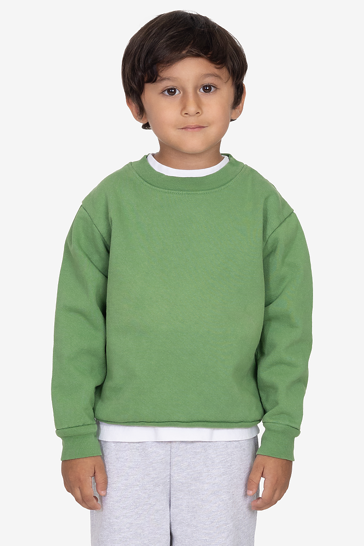 Kids Heavy Fleece Crewneck VINTAGE GREEN
