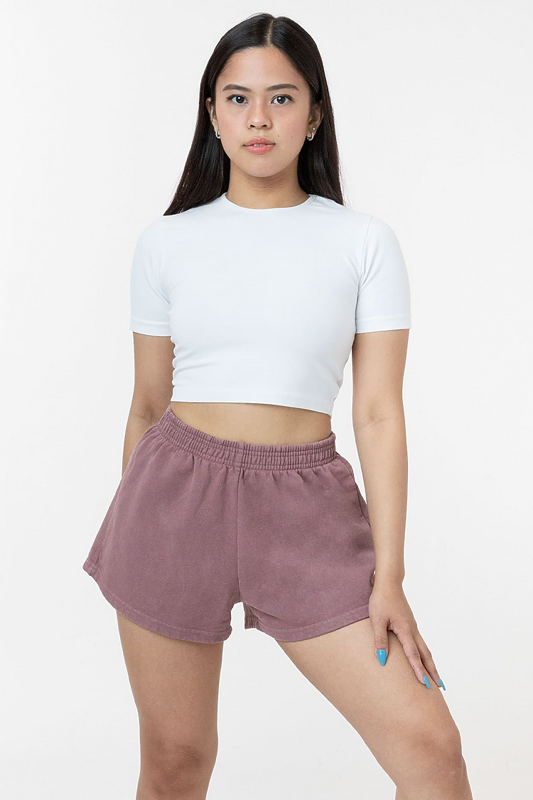 Garment Dye Heavy Fleece Short MAUVE