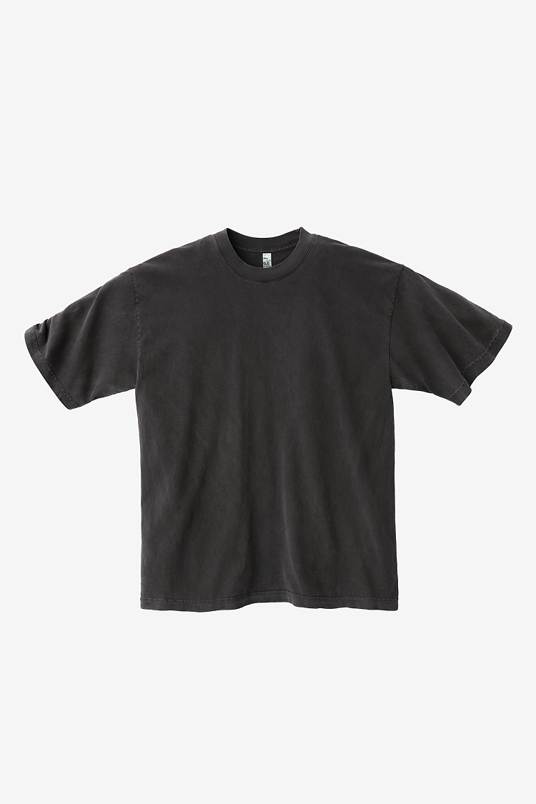 S/S Grmnt Dye Crew Neck 6.5oz VINTAGE BLACK