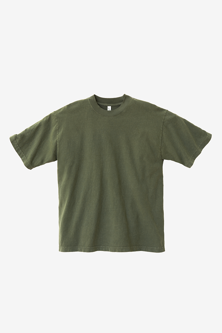 S/S Garment Dye Crewneck 6.5oz ARMY