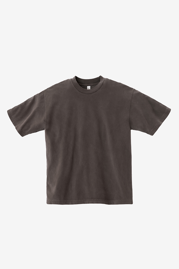 S/S Grmnt Dye Crew Neck 6.5oz Clove