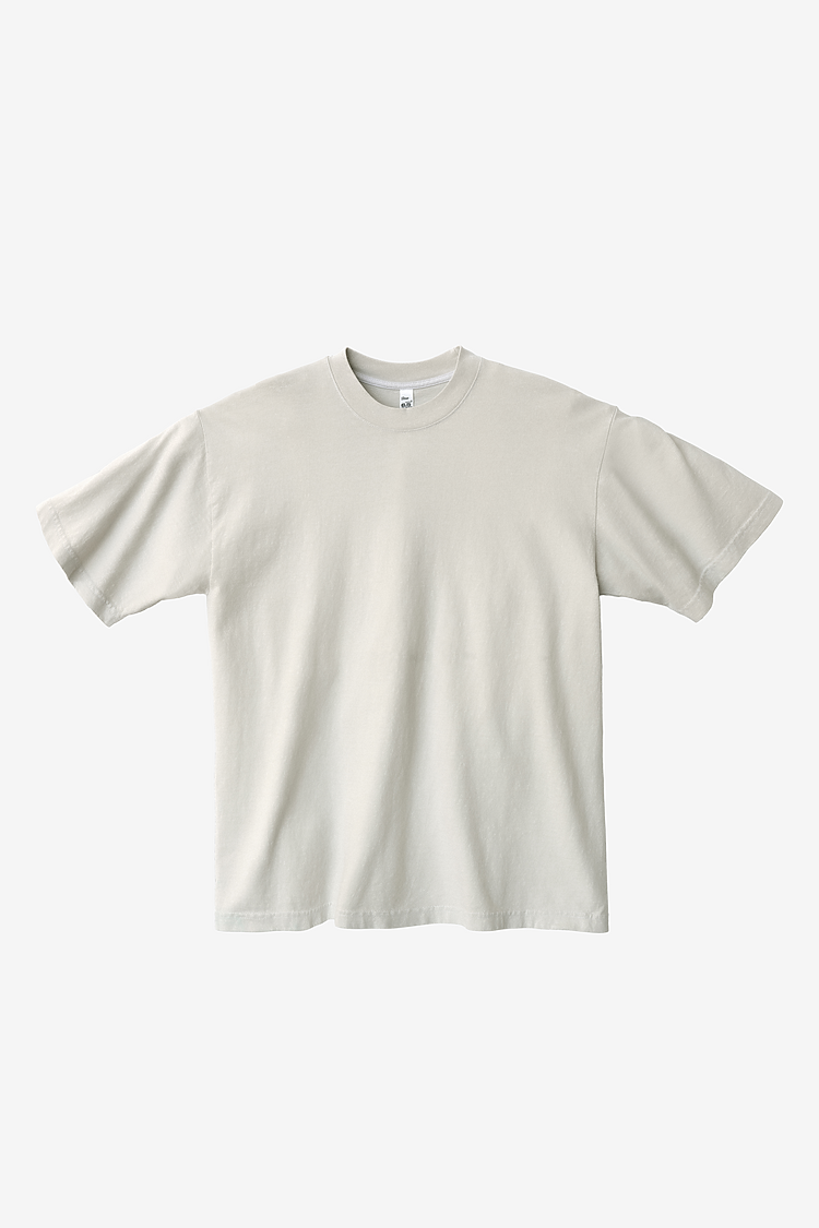 S/S Grmnt Dye Crew Neck 6.5oz CEMENT