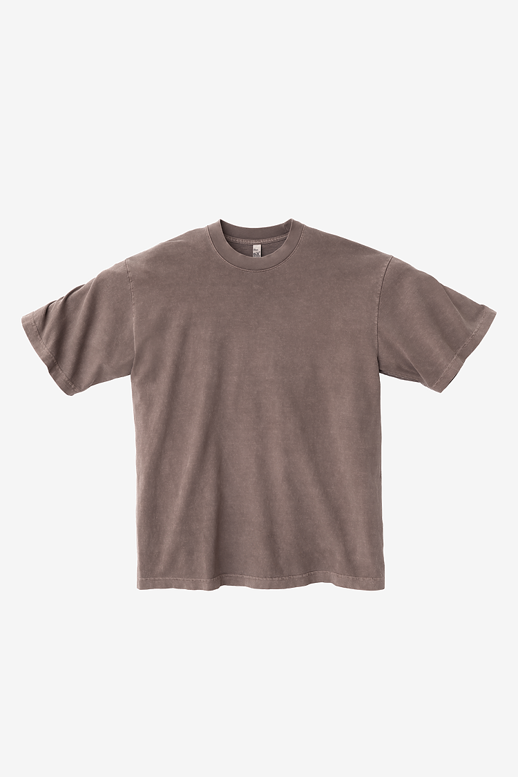 S/S Grmnt Dye Crew Neck 6.5oz Patchouli