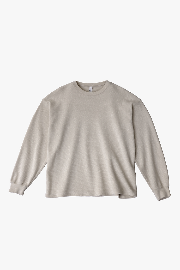 L/S Hvy Thermal Crew Neck CREME