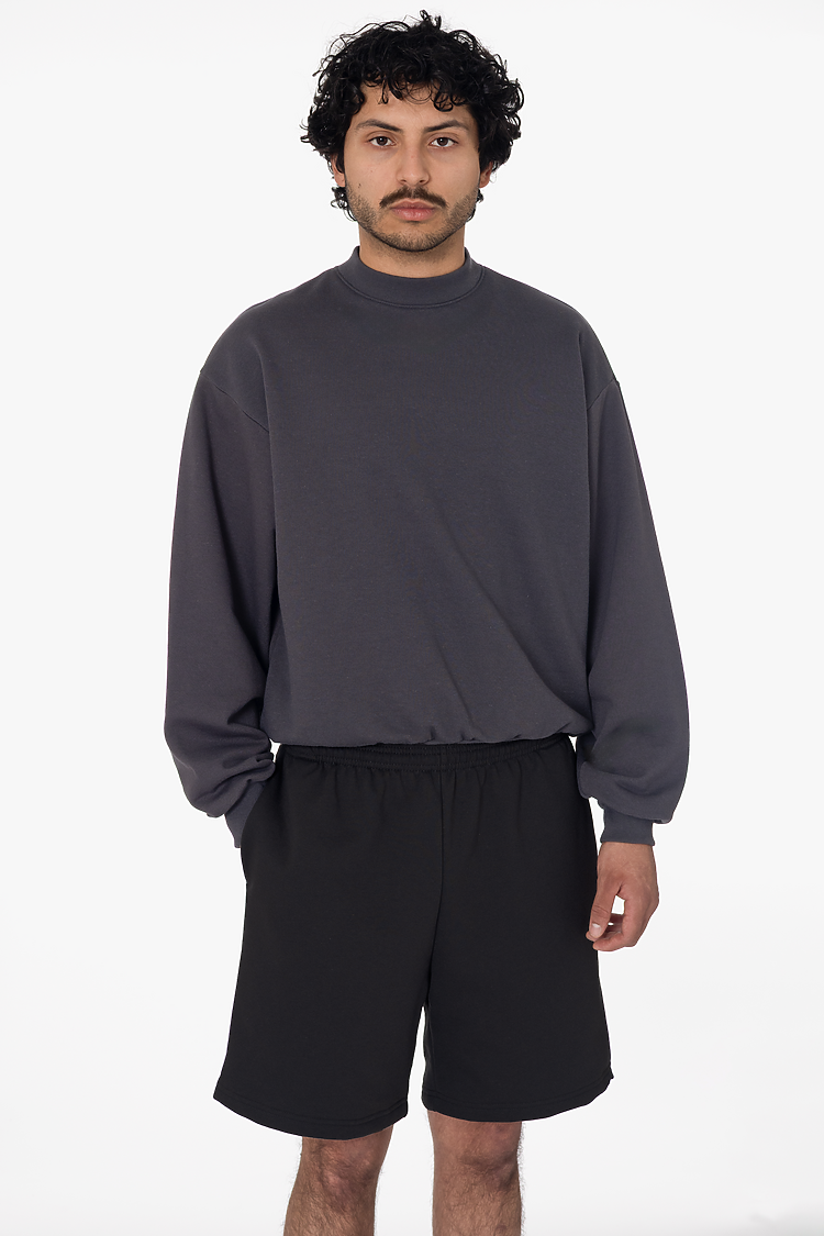 Mid Weight Fleece Mans Shorts Black