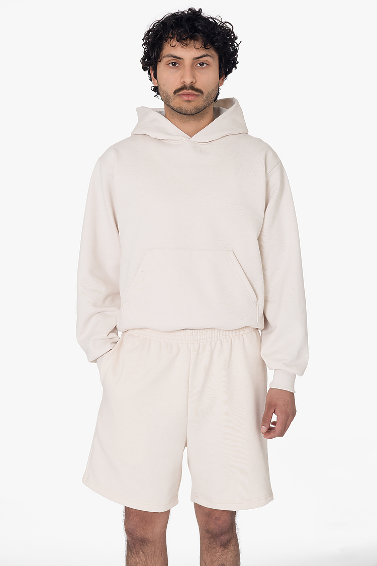 Mid Weight Fleece Mans Shorts Creme