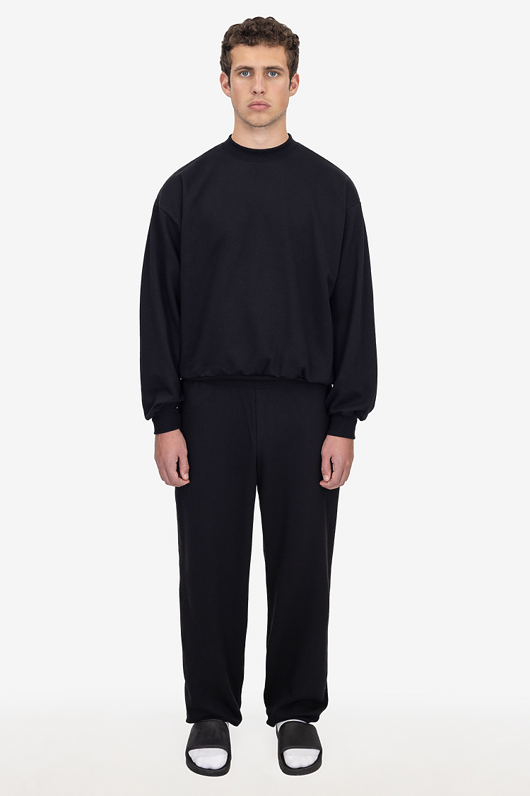 10oz Fleece Wide Pant Black