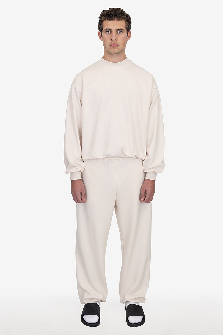 10oz Fleece Wide Pant CREME