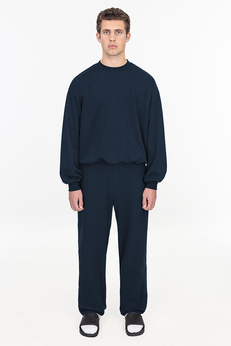 10oz Fleece Wide Sweatpant Navy