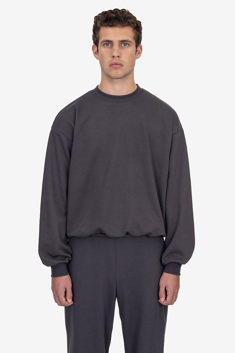 10oz Fleece Wide Crew DOLPHIN BLUE