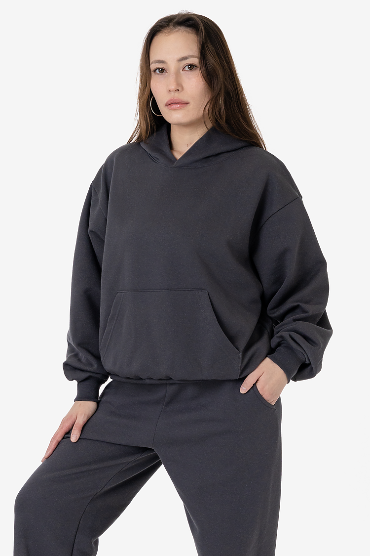 10oz Fleece Wide Hoodie DOLPHIN BLUE