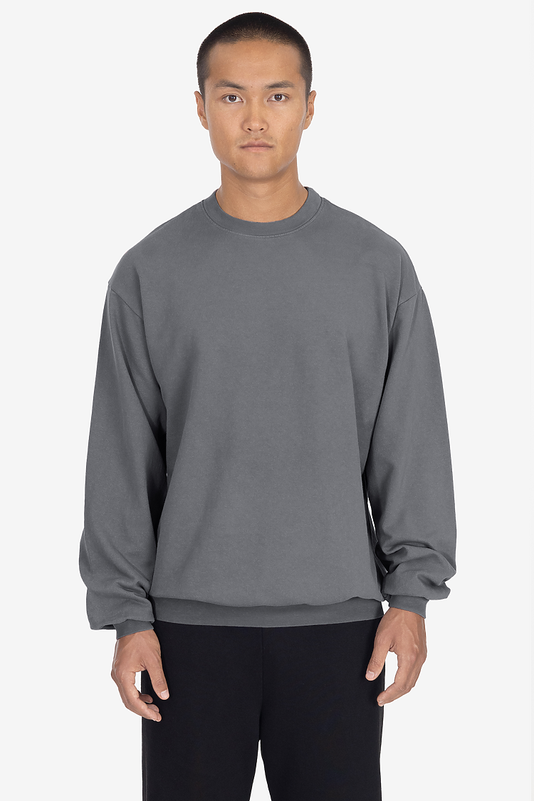 Grmnt Dye French Terry PO Crew CHARCOAL