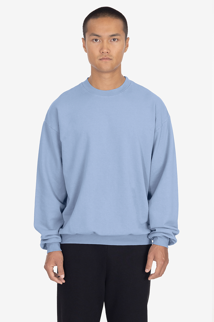 Grmnt Dye French Terry PO Crew CLEAR BLUE