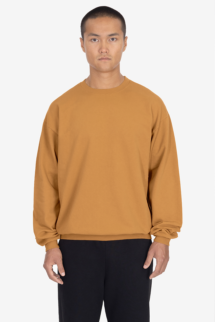 Grmnt Dye French Terry PO Crew CAMEL