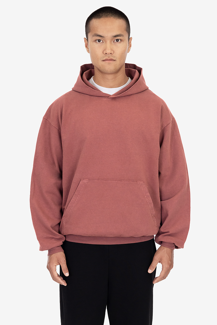 MW TERRY PO HOODY 9OZ OLD ROSE