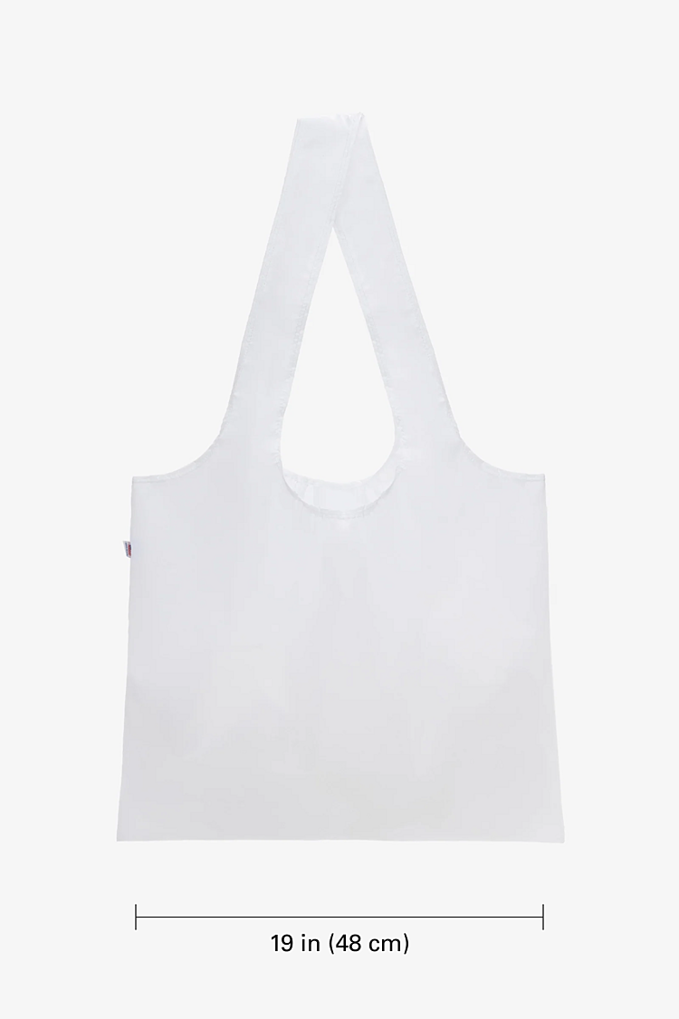 Large Nylon Shopping Bag White