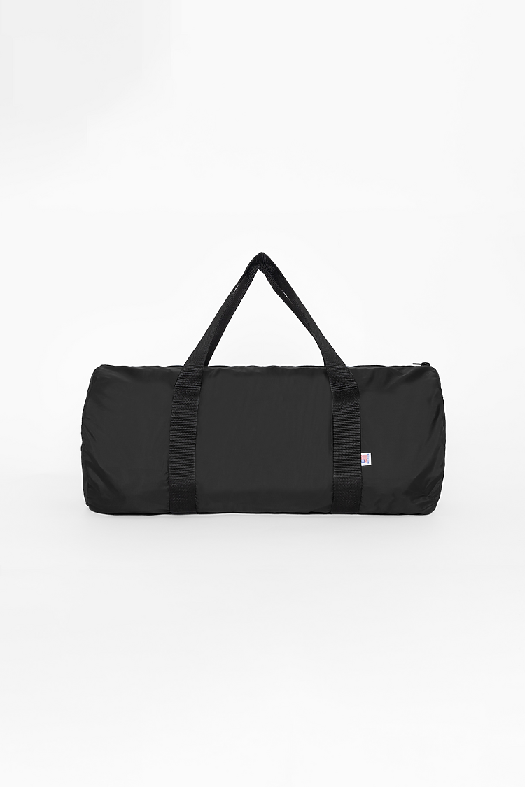 Lightweight Nylon Gym Bag Black/Black